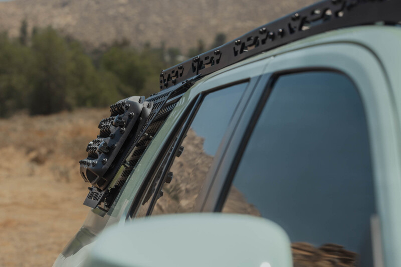 Toyota 4Runner Exterior Window Molle Panels - Passenger - DV8 Offroad - DV8 5th Gen 4Runner Roof Rack (RRTF3-02) - Black - `25-`26